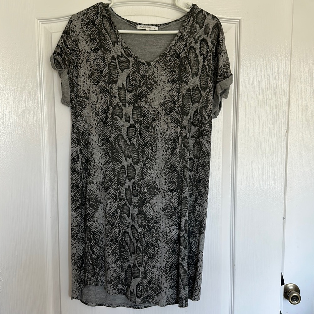 Snake print dress